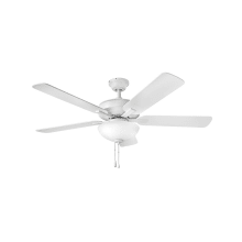 Metro Illuminated 52" Indoor 5 Blade Ceiling Fan with Light Kit Included