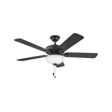 Metro Illuminated 52" Indoor 5 Blade Ceiling Fan with Light Kit Included