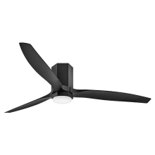 Facet 60" 3 Blade Indoor / Outdoor Hugger LED Ceiling Fan
