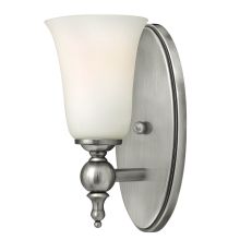 Yorktown 1 Light 11" Tall Bathroom Sconce with Etched Opal Glass