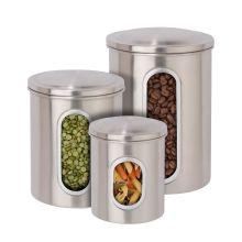 3 Piece Stainless Steel Storage Canisters
