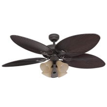 Palm Island 52" 5 Blade 4 Light Indoor / Outdoor LED Ceiling Fan