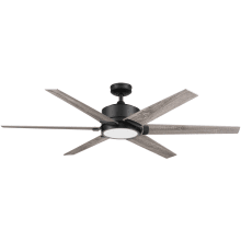 Talbert 62" 6 Blade Indoor LED Ceiling Fan