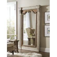 Chatelet Oversized 84" Tall Rustic Farmhouse Leaning Floor Mirror w/ Jewelry Armoire