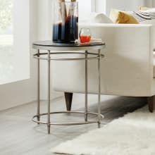 St Armand 22" Round Modern Industrial Side End Table