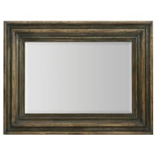 Crafted 50" x 38" Rectangular Rustic Wide Wood Frame Portrait Mirror from the American Life Collection - *Close-Out