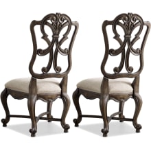 Rhapsody Set of (2) 24" Wide Old World Traditional Elegant Side Dining Chairs
