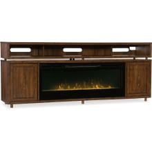 84 Inch Wide Electric Media Console Fireplace from the BigSur Collection