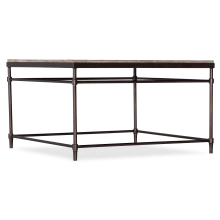 St Armand 30" Square Contemporary Industrial Cocktail Coffee Table