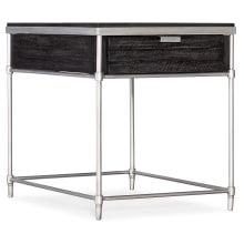 St Armand 20" Wide Contemporary Industrial End Side Table with Drawer