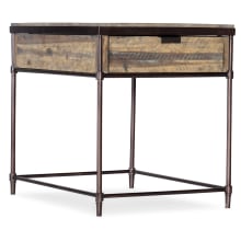 St Armand 20" Wide Contemporary Industrial End Side Table with Drawer