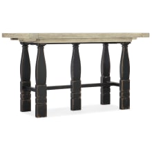 Ciao Bella 60" Long Friendship Style Farmhouse Dining Table with Adjustable Height