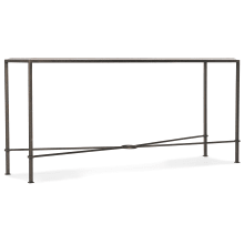 Minimalist Modern 65" Wide Entry Hall Console Table with Marble Top