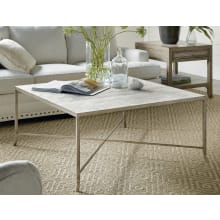 Lapilli 42" Wide Moroccan Trellis Quatrefoil Cocktail Coffee Table from the Alfresco Collection
