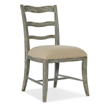 Alfresco La Riva Set of (2) 24" Wide European Farmhouse Upholstered Side Dining Chairs