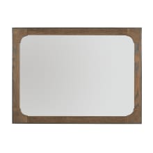 Chapman 34" x 46-1/4" Rectangular Flat Wood Framed Accent Mirror
