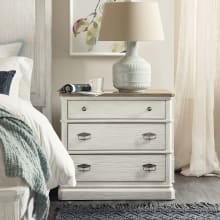 Montebello 33" Wide 3 Drawer Luxe Farmhouse Bedroom Nightstand