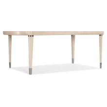 Nouveau Chic 82" Wide Wood Top Oak Table