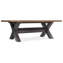 Big Sky 46" Wide Solid Wood Edged Top Dining Table