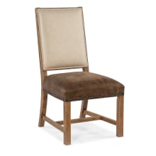 Big Sky Wood Framed Leather Dining Chairs