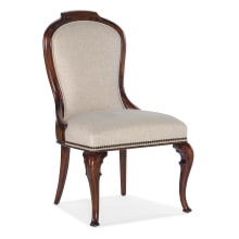 Charleston 23" Wide Wood Framed Fabric Dining Chair