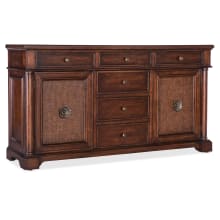 Charleston 66" Wide Cherry Buffet with Cane Paneling