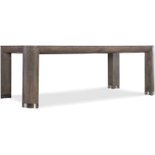 Modern Mood 44" Wide Wood Top Oak and Metal Dining Table