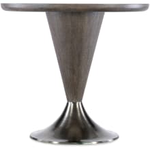 Modern Mood 40" Wide Wood Top Oak and Metal Dining Table