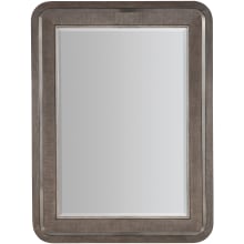 Modern Mood 36" x 48" Rectangular Beveled Wood Accent Mirror