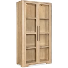 Retreat 46" Wide Oak Display Cabinet with Magnetic Catches