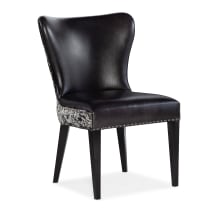 CC 24" Wide Leather Dining Chair