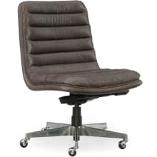 Adjustable Height Leather Office Chair from the Wyatt Collection