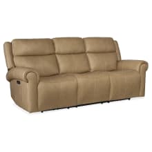Oberon 89" Wide Leather Power Sofa with Power Headset