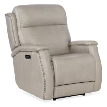 Rhea 34" Wide Leather Club Power Recliner with Power Headset