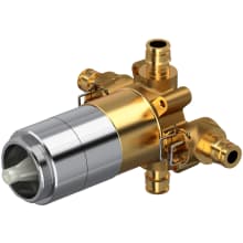 1/2" Thermostatic Rough-in Valve with Expansion PEX Connection Type and up to 3 functions