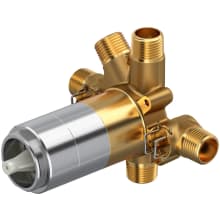 1/2" Thermostatic Rough-in Valve with NPT Connection Type and up to 5 functions