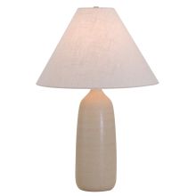Scatchard Single Light 25" High Vase Table Lamp with Linen Hardback Shade