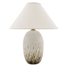 Scatchard Single Light 28-1/2" High Vase Table Lamp with Linen Hardback Shade
