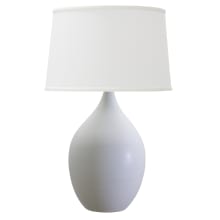 Scatchard Single Light 18-1/2" High Vase Table Lamp