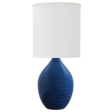 Scatchard Single Light 24" High Vase Table Lamp