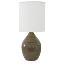 Scatchard Single Light 24" High Vase Table Lamp