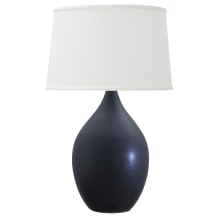 Scatchard Single Light 21" High Vase Table Lamp