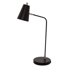 Kirby Single Light 23-1/2" High Integrated LED Arc Table Lamp with Metal Shade