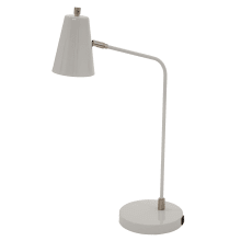 Kirby Single Light 23-1/2" High Integrated LED Arc Table Lamp with Metal Shade
