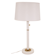Rupert 3 Light 30-1/2" High Buffet Table Lamp with Linen Hardback Shade