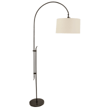 Windsor Single Light 63" Tall Arc Adjustable Floor Lamp