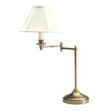 Club 1 Light Swing Arm Table Lamp with Bell Shade