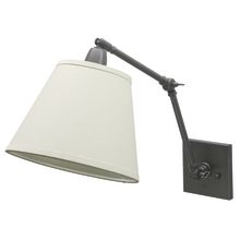 Library 1 Light Swing Arm Wall Sconce with Tapered Drum Shade