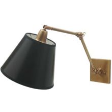 Library 1 Light Swing Arm Wall Sconce with Tapered Drum Shade