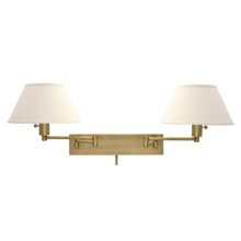Home / Office 2 Light Double Swing Arm Wall Sconce